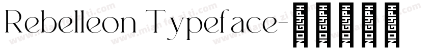 Rebelleon Typeface字体转换